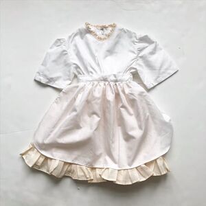 Vintage Adorable Swiss dot apron dress fits 3/4T